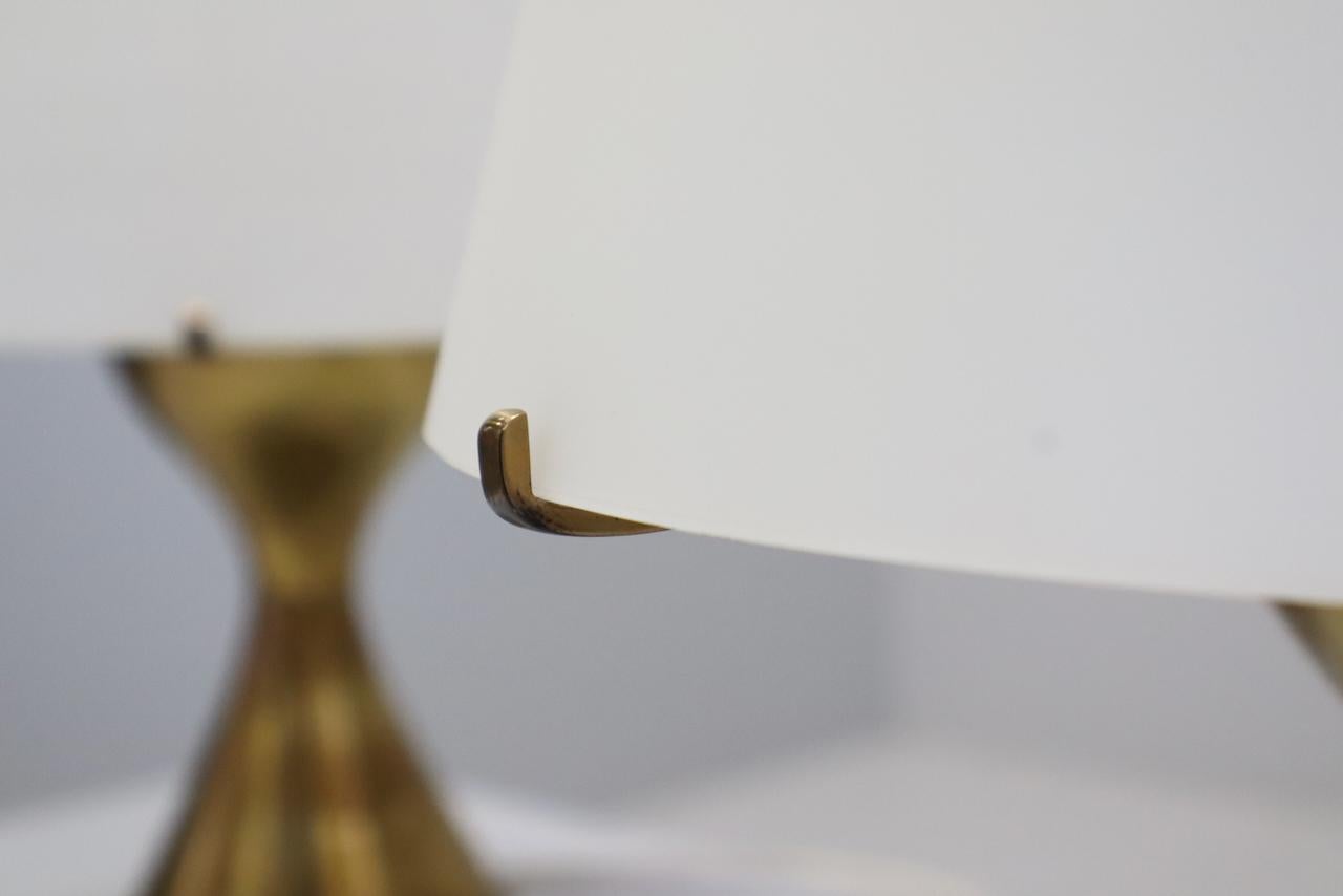 Importante coppia di rare lampade da tavolo Max Ingrand per Fontana Arte, Italia in vendita 6