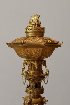 Important brûleur de parfum verni de Hinks & Sons, 1850