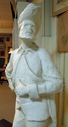 Gipsskulptur eines Hidalgos von Coste, 1964