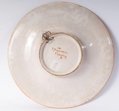 Importante piatto Fratelli Minardi Faenza 1920 Art Deco