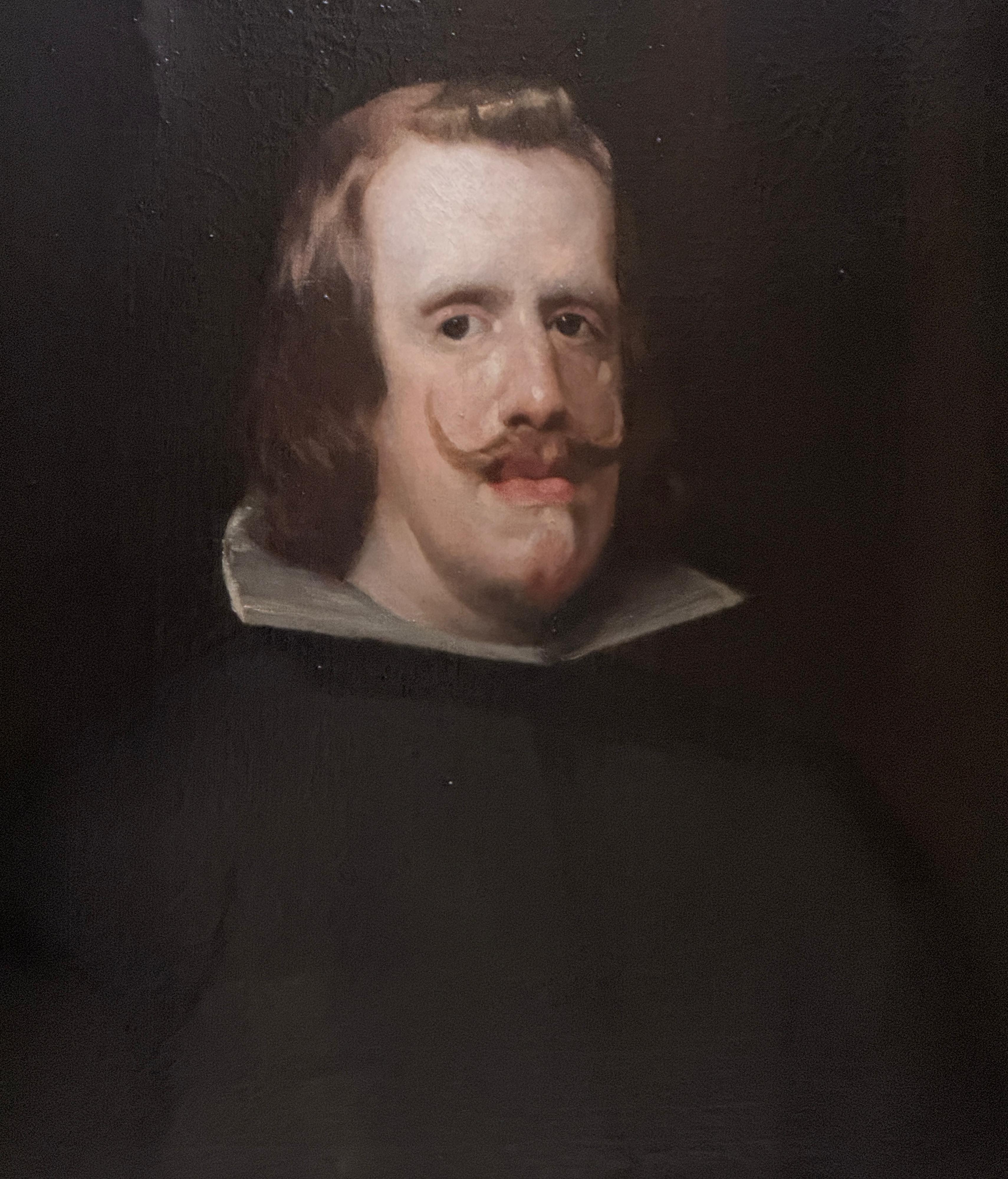 Bedeutendes Porträt von Philipp IV., Öl auf Leinwand, Spanish School, 17. Jahrhundert (Spanisch) im Angebot