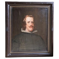 Bedeutendes Porträt von Philipp IV., Öl auf Leinwand, Spanish School, 17. Jahrhundert