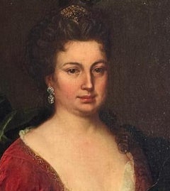 Important Portrait of the Princess of Ruspoli, 18th Century, Italian School