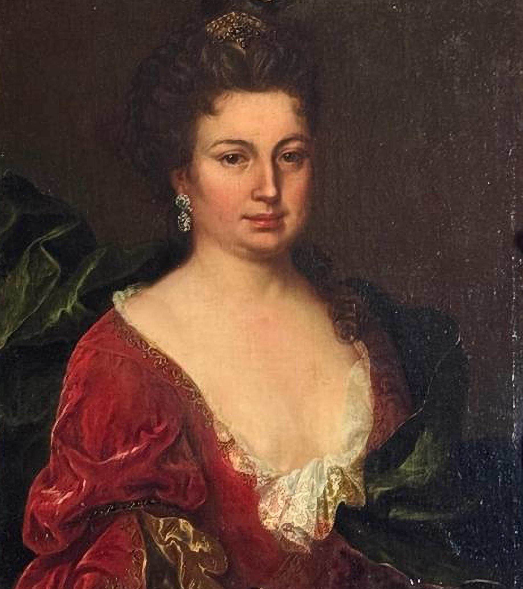Baroque Important portrait de la princesse de Ruspoli, XVIIIe siècle, École italienne en vente