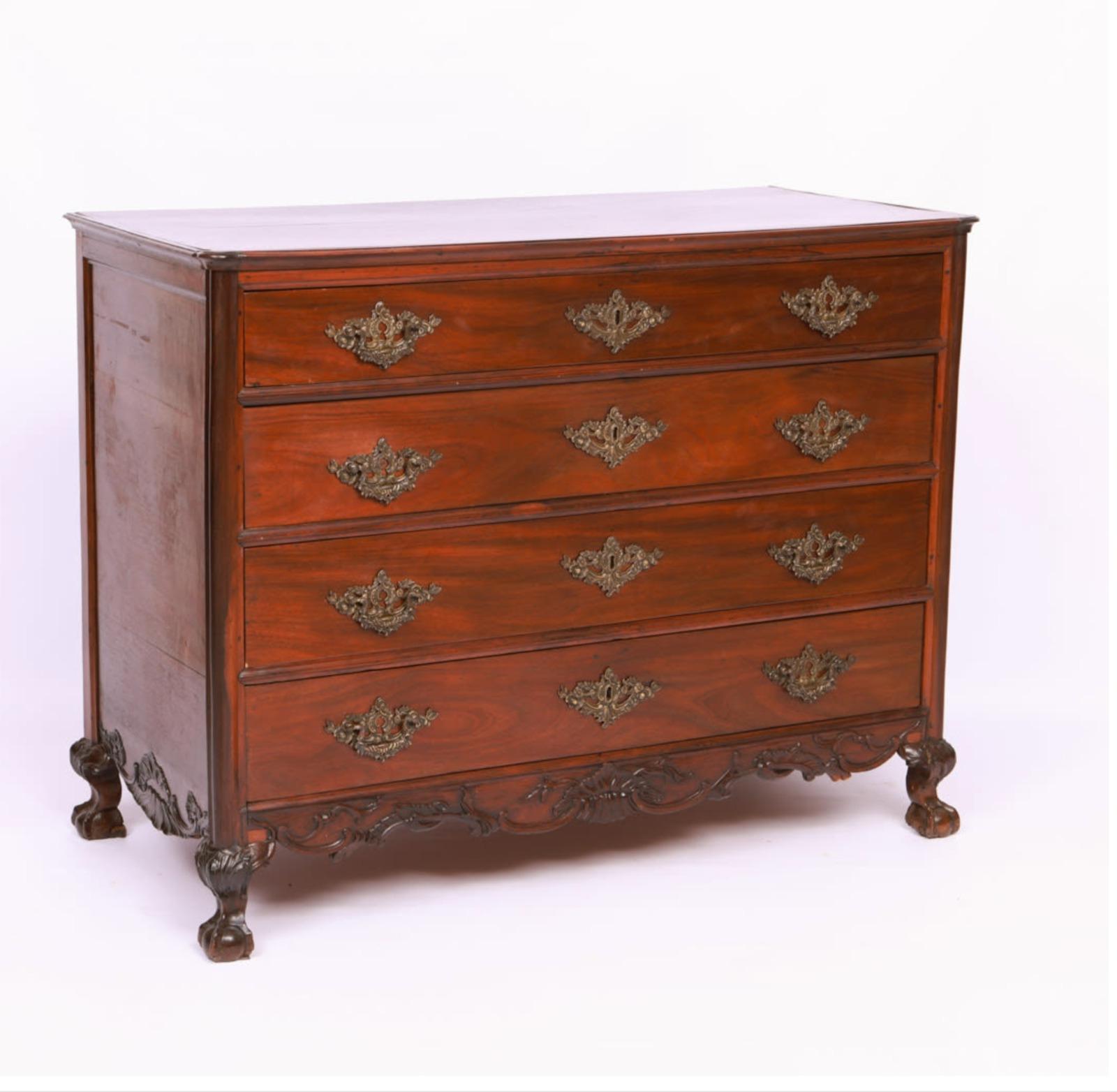 Baroque Important Portuguese Commode 19th Century