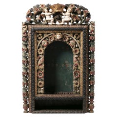 Important cabinet d'oratoire portugais:: 17ème siècle