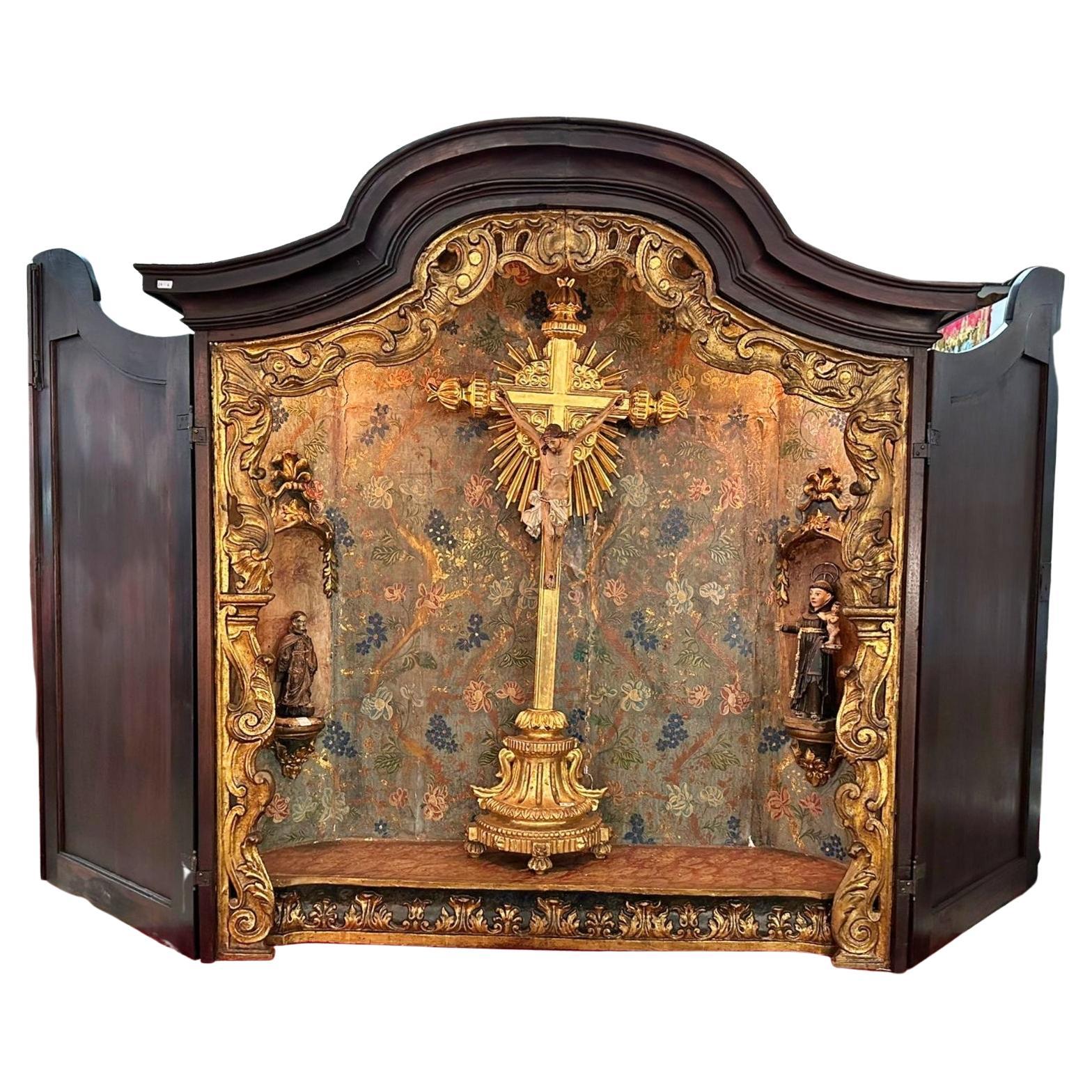 Important Portuguese Oratory from the 18th Century For Sale