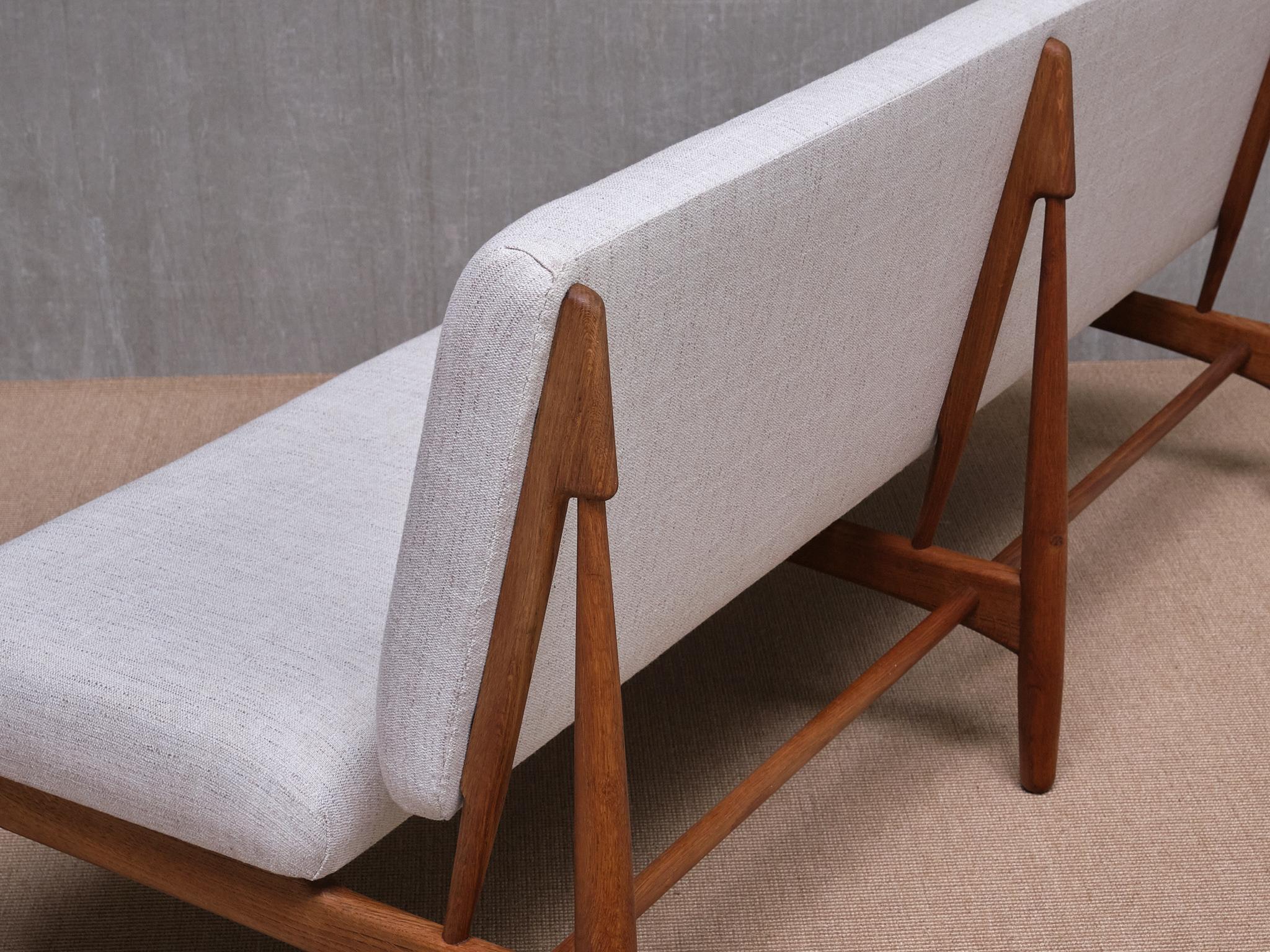 Freistehendes Poul Volther-Sofa, Schreiner Erhard Rasmussen, 1952 im Angebot 3