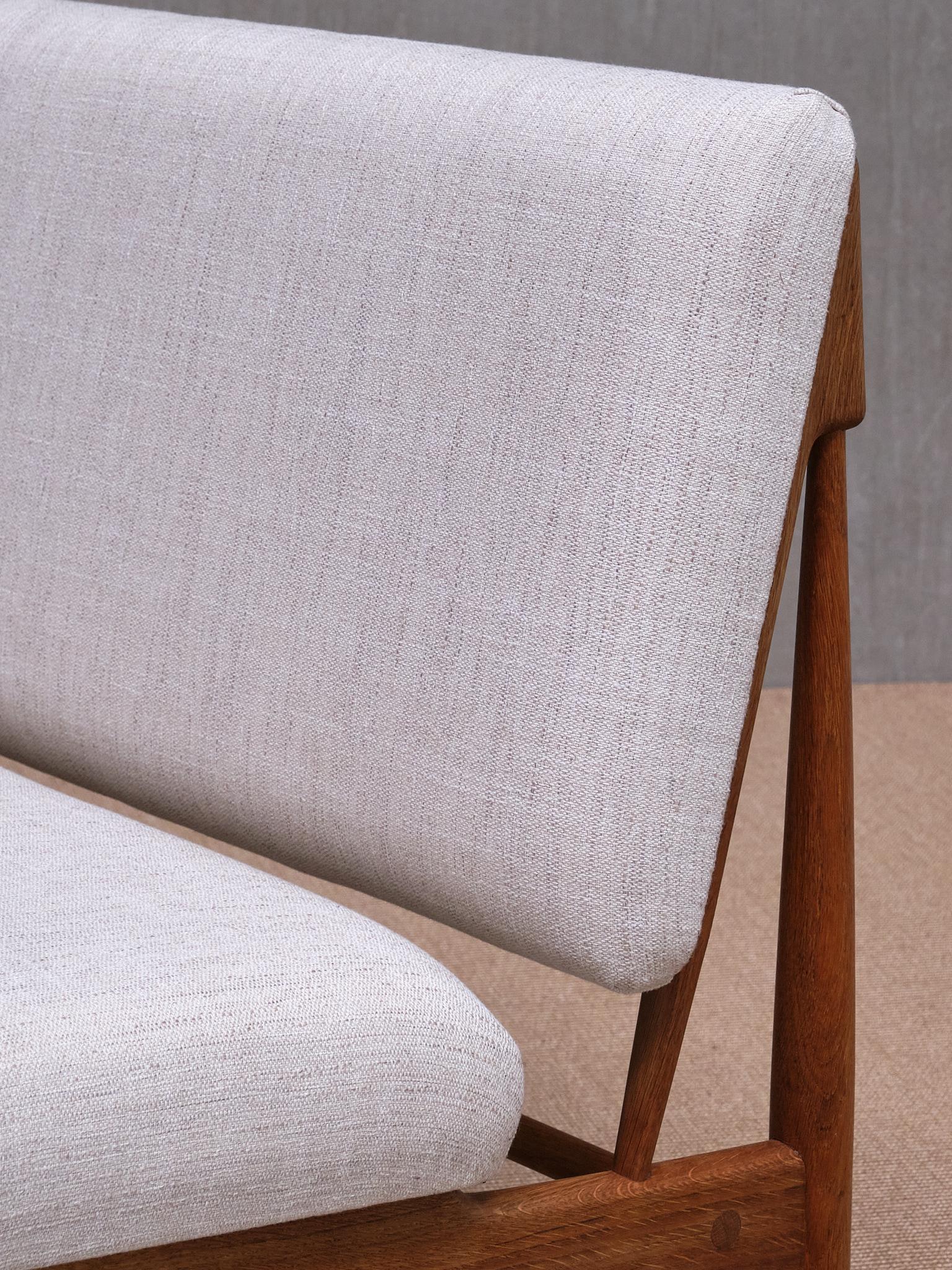 Freistehendes Poul Volther-Sofa, Schreiner Erhard Rasmussen, 1952 im Angebot 5