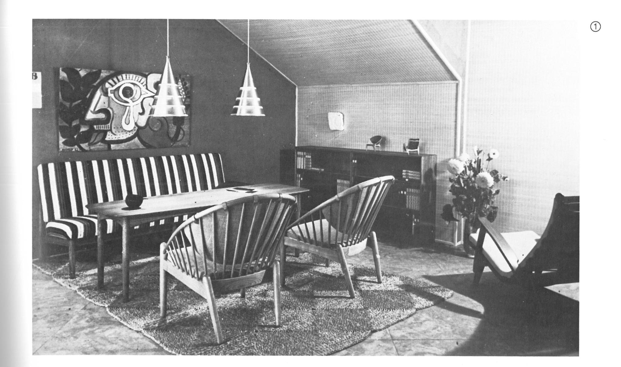 Freistehendes Poul Volther-Sofa, Schreiner Erhard Rasmussen, 1952 im Angebot 8
