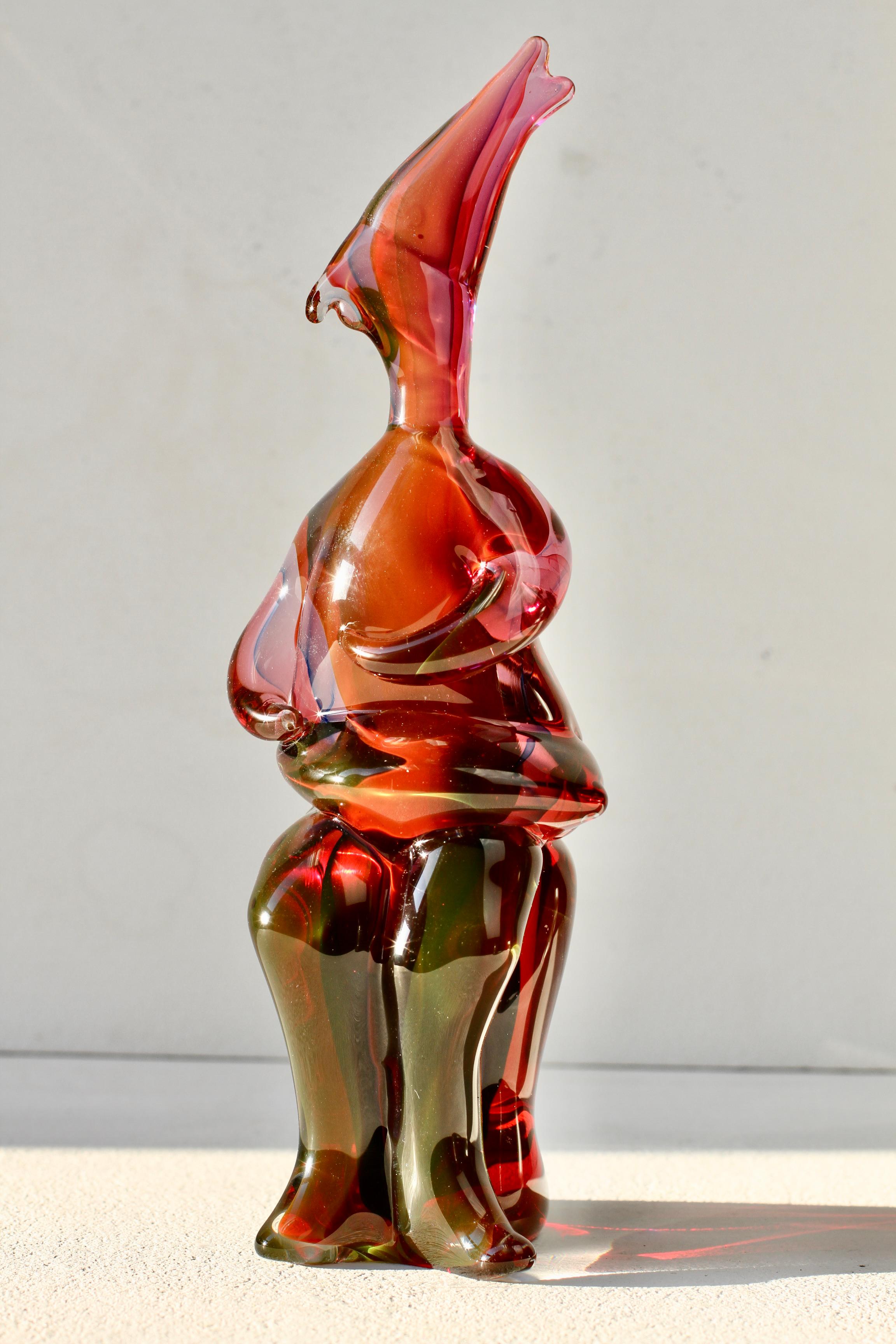 Importante e rara scultura in vetro di Murano degli anni '70 di Ermanno Nason per il Cenedese in vendita 3