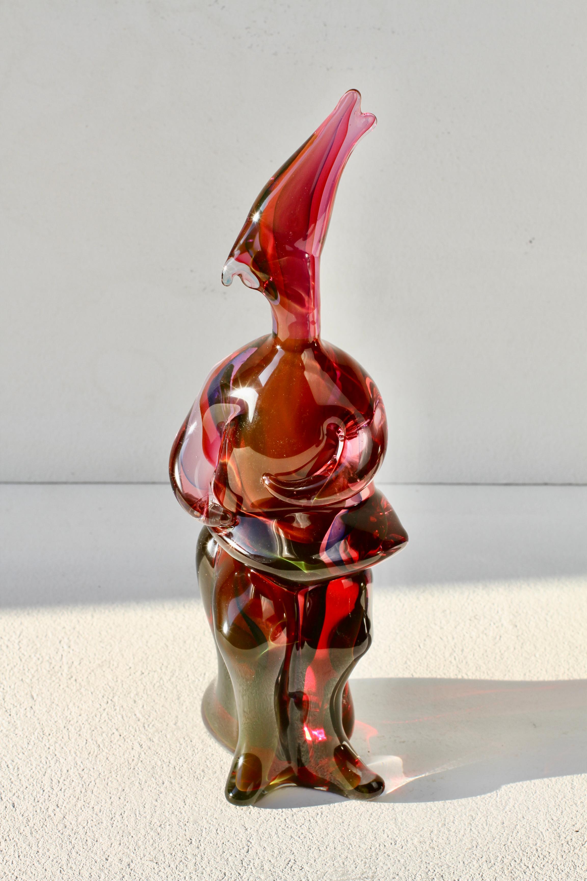 Importante e rara scultura in vetro di Murano degli anni '70 di Ermanno Nason per il Cenedese in vendita 4