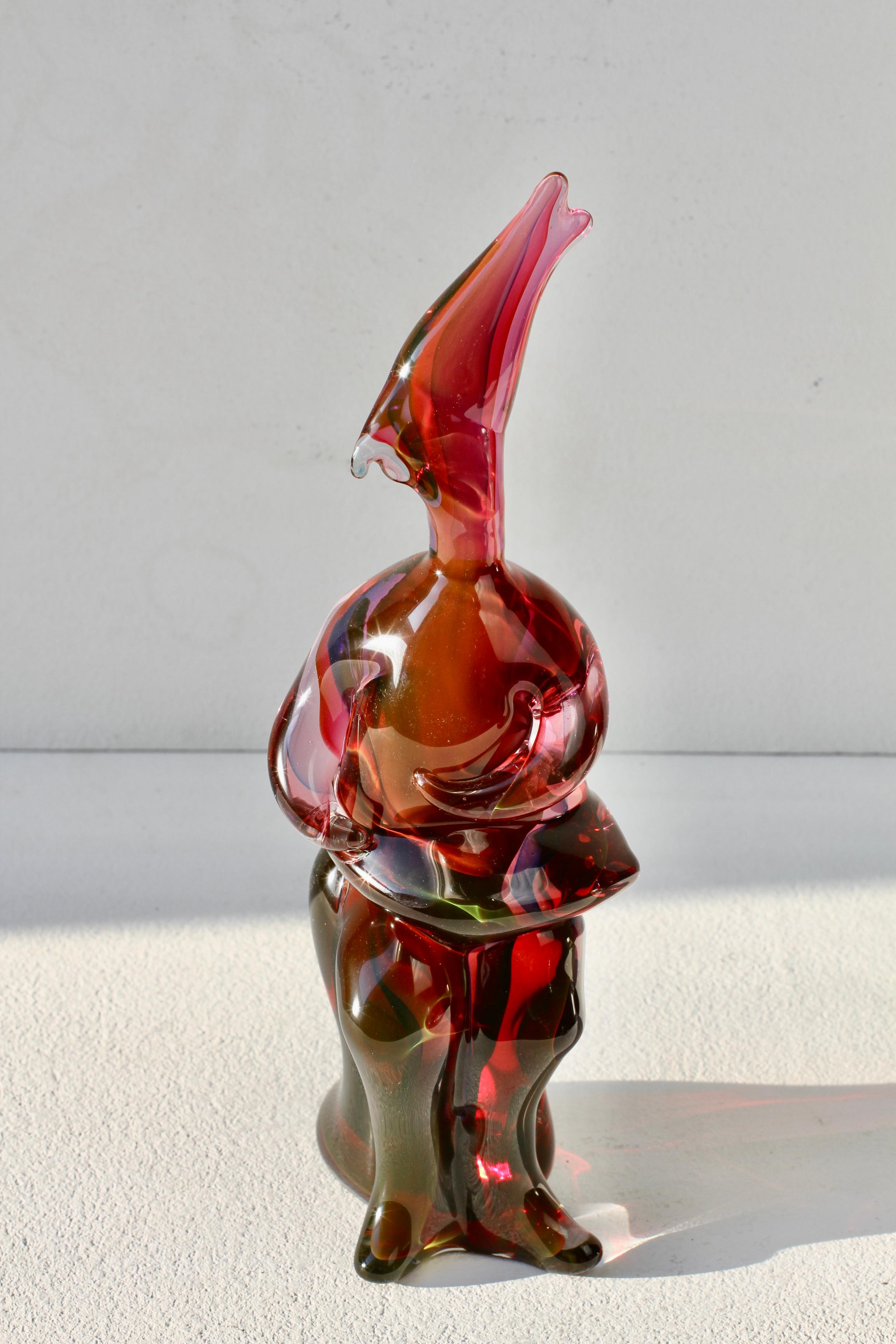 Importante e rara scultura in vetro di Murano degli anni '70 di Ermanno Nason per il Cenedese in vendita 5