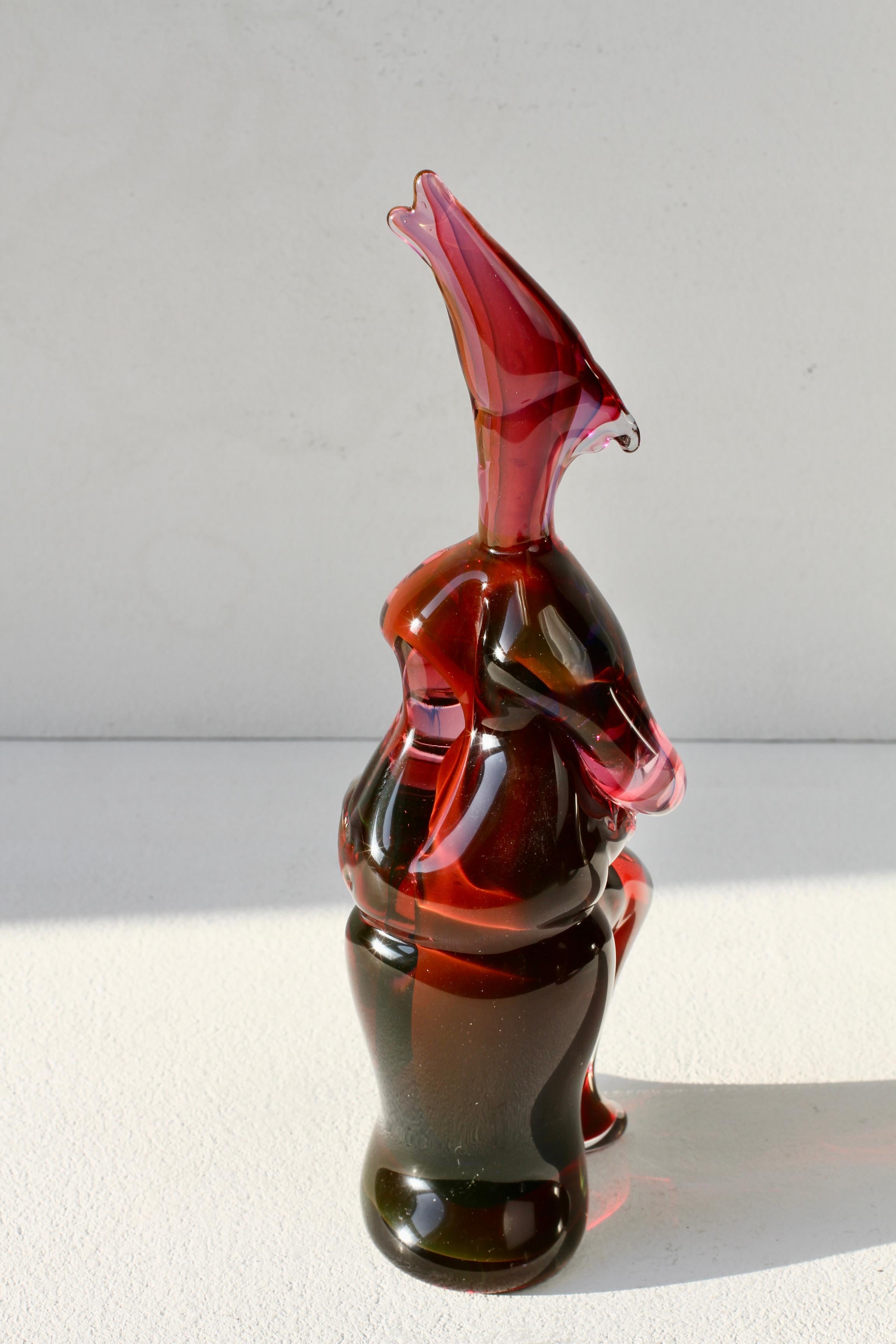 Importante e rara scultura in vetro di Murano degli anni '70 di Ermanno Nason per il Cenedese in vendita 6
