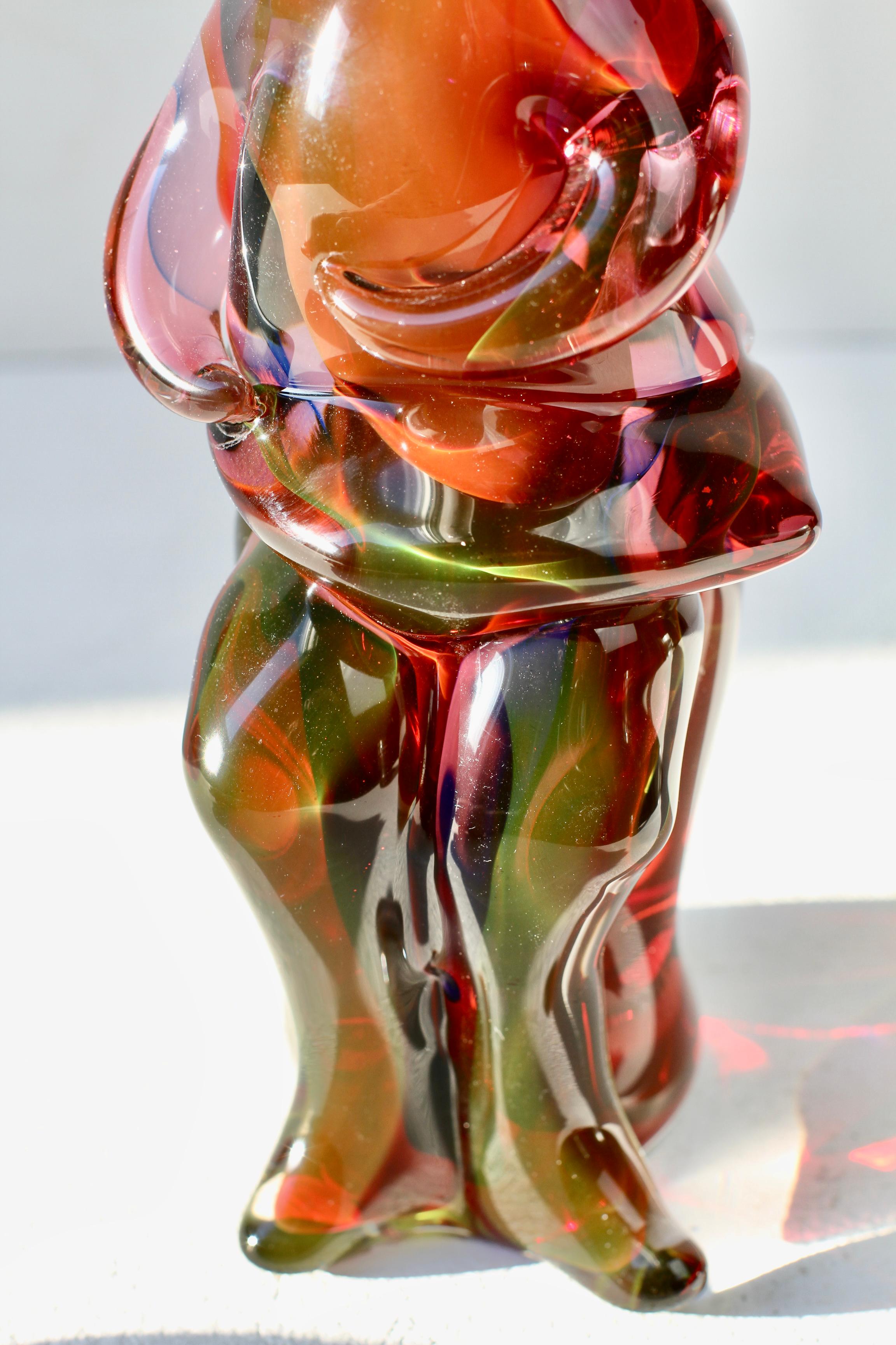 Importante e rara scultura in vetro di Murano degli anni '70 di Ermanno Nason per il Cenedese in vendita 11