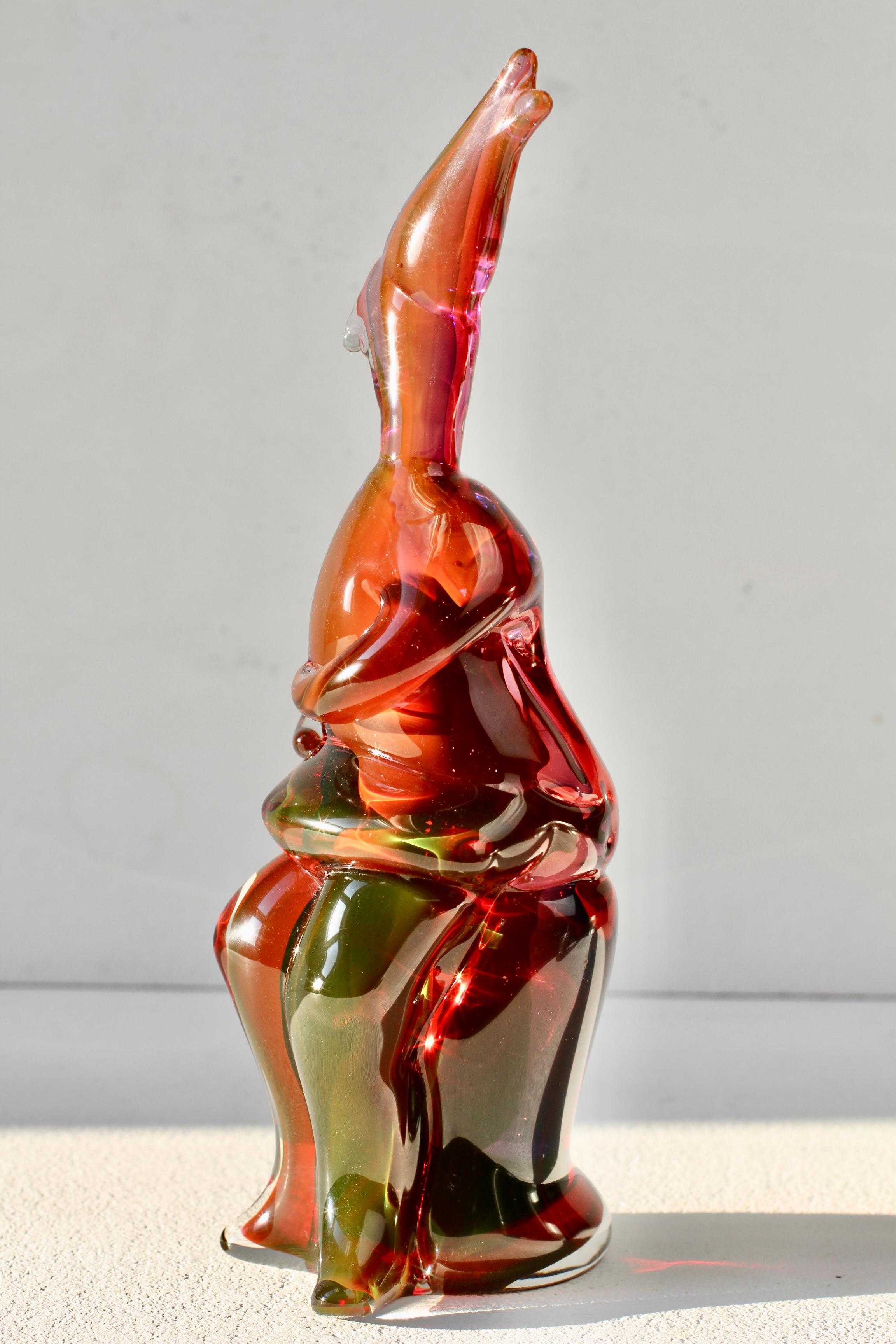 Importante e rara scultura in vetro di Murano degli anni '70 di Ermanno Nason per il Cenedese In condizioni buone in vendita a Landau an der Isar, Bayern