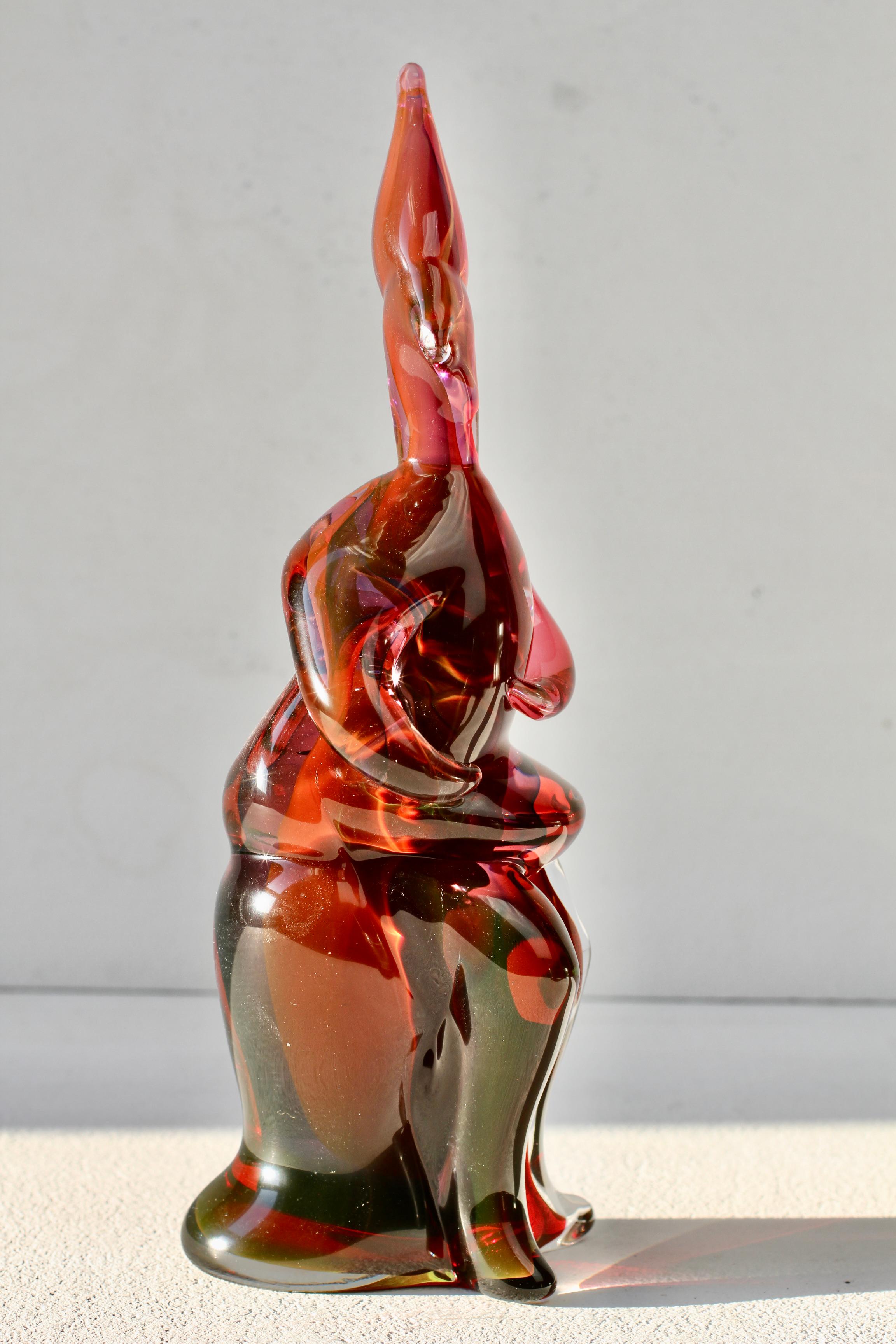 Importante e rara scultura in vetro di Murano degli anni '70 di Ermanno Nason per il Cenedese in vendita 2