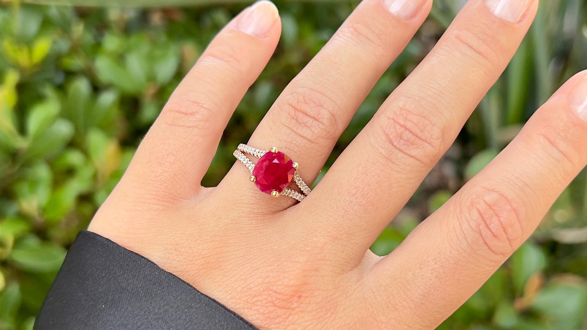 Rubies can command the highest per-carat price of any colored stone. This makes ruby one of the most important gems in the colored stone market.
It comes with the Original GIA Certificate
Natural Ruby from Burma
No Treatments, No Heat, Natural
Carat