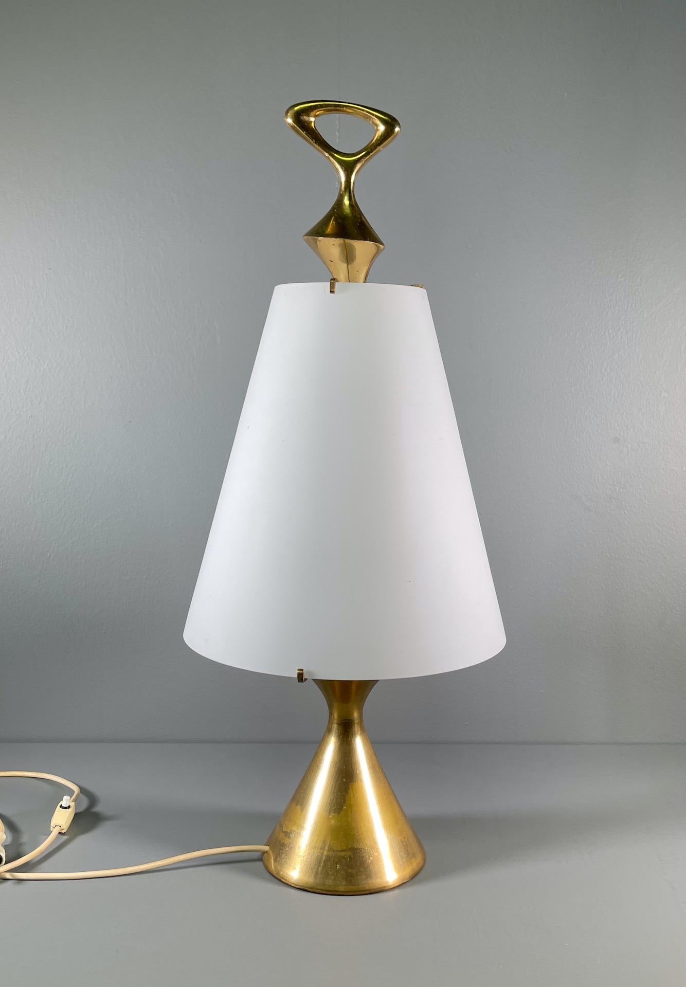 Important Rare Table Lamp Max Ingrand for Fontana Arte, Italy 6