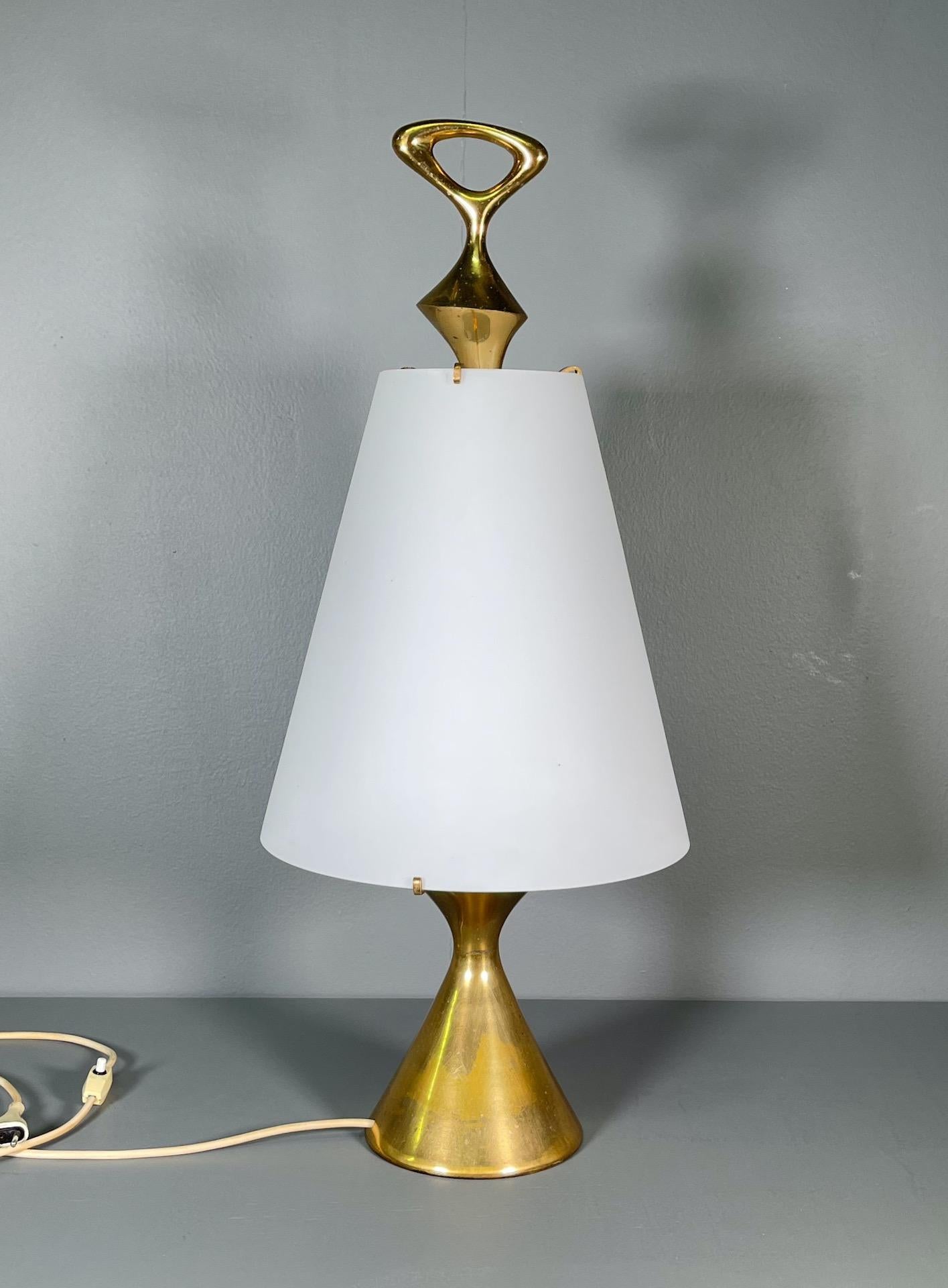 Important Rare Table Lamp Max Ingrand for Fontana Arte, Italy 8