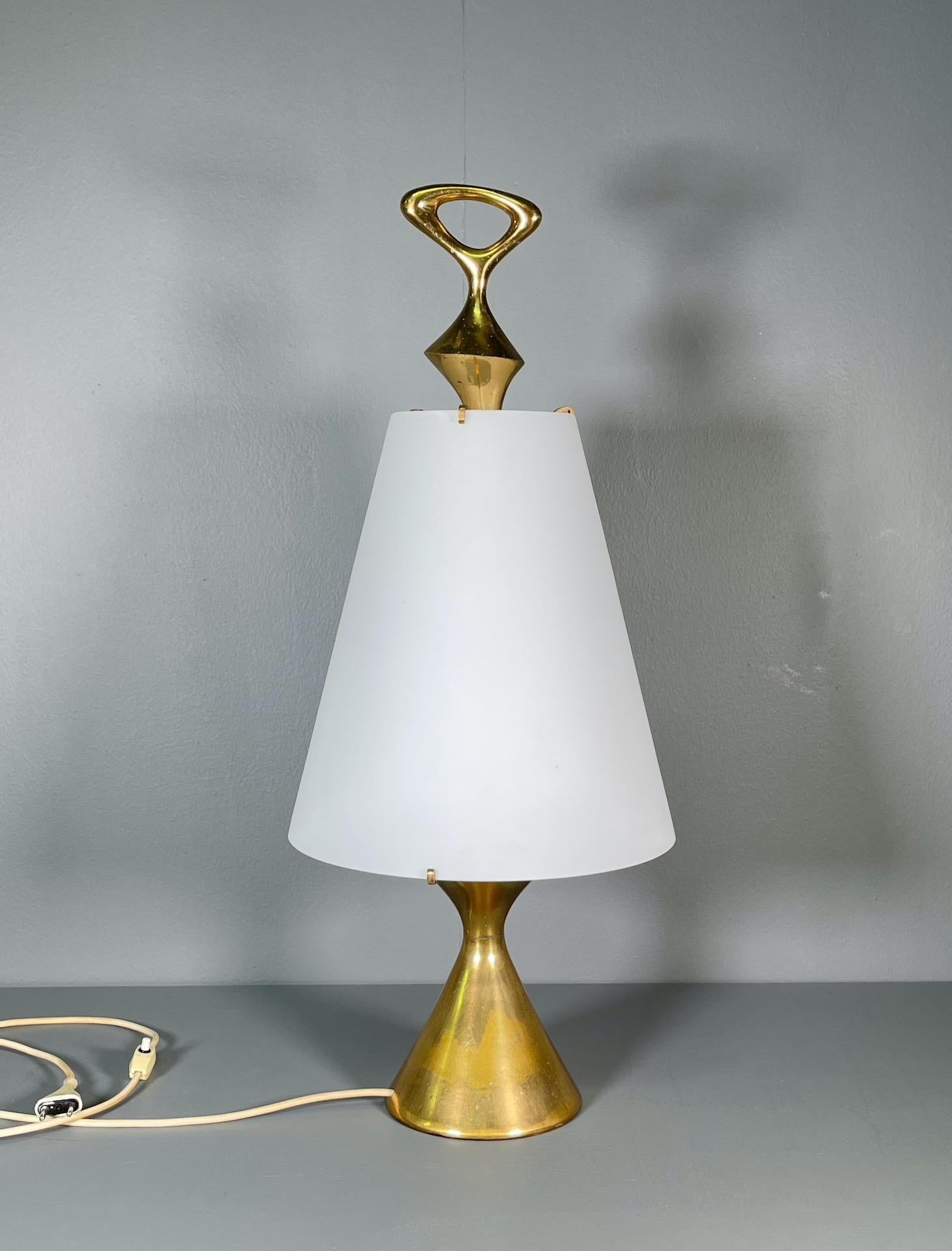 Important Rare Table Lamp Max Ingrand for Fontana Arte, Italy 9