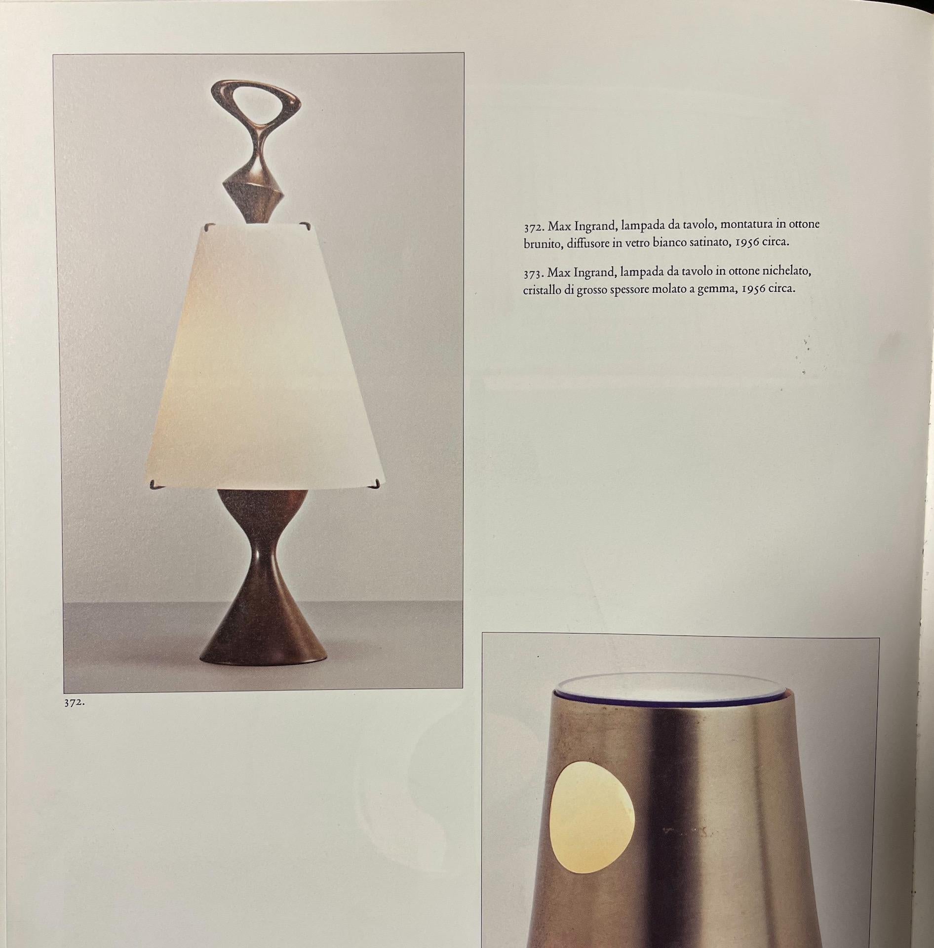 Max Ingrand (French 1908-1969) for Fontana Arte, Italy Table Lamp, circa 1956 brass, glass and painted metal (67cm high (26.3in high)) Footnote: Literature: Franco Deboni, Fontana Arte: Gio Ponti, Pietro Chiesa, Max Ingrand, Turin, 2012, fig.372.