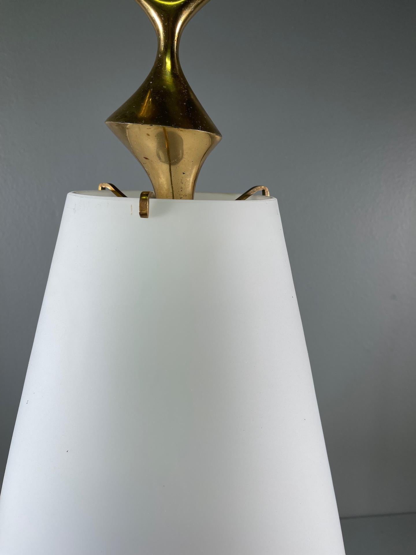 Brass Important Rare Table Lamp Max Ingrand for Fontana Arte, Italy