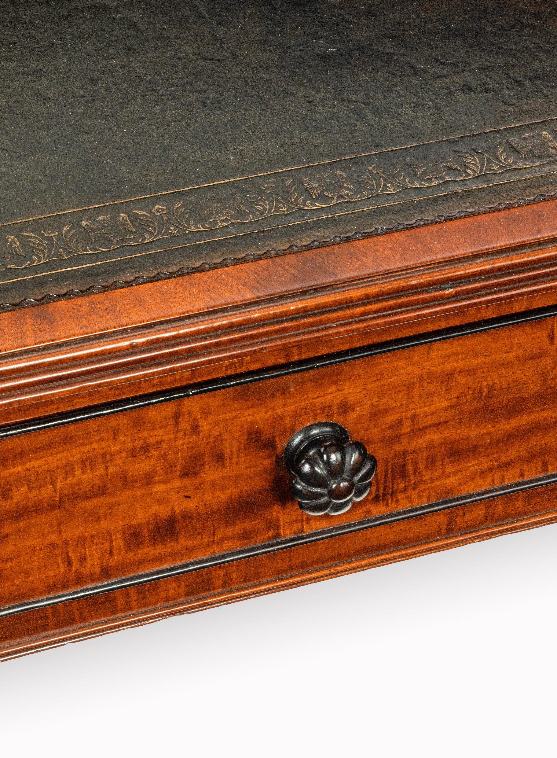 Important Regency Mahogany Partners Writing Table in the Manner of George Smith For Sale 4