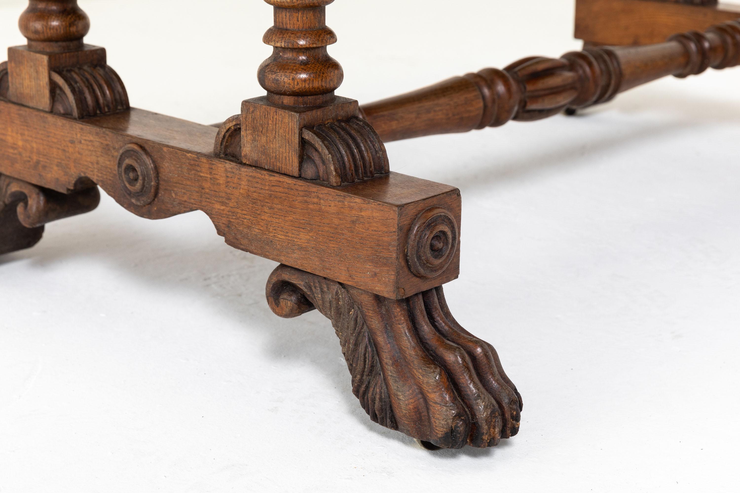 Important Regency Oak and Burr Elm Sofa Table, 'Attributed to George Bullock' For Sale 3