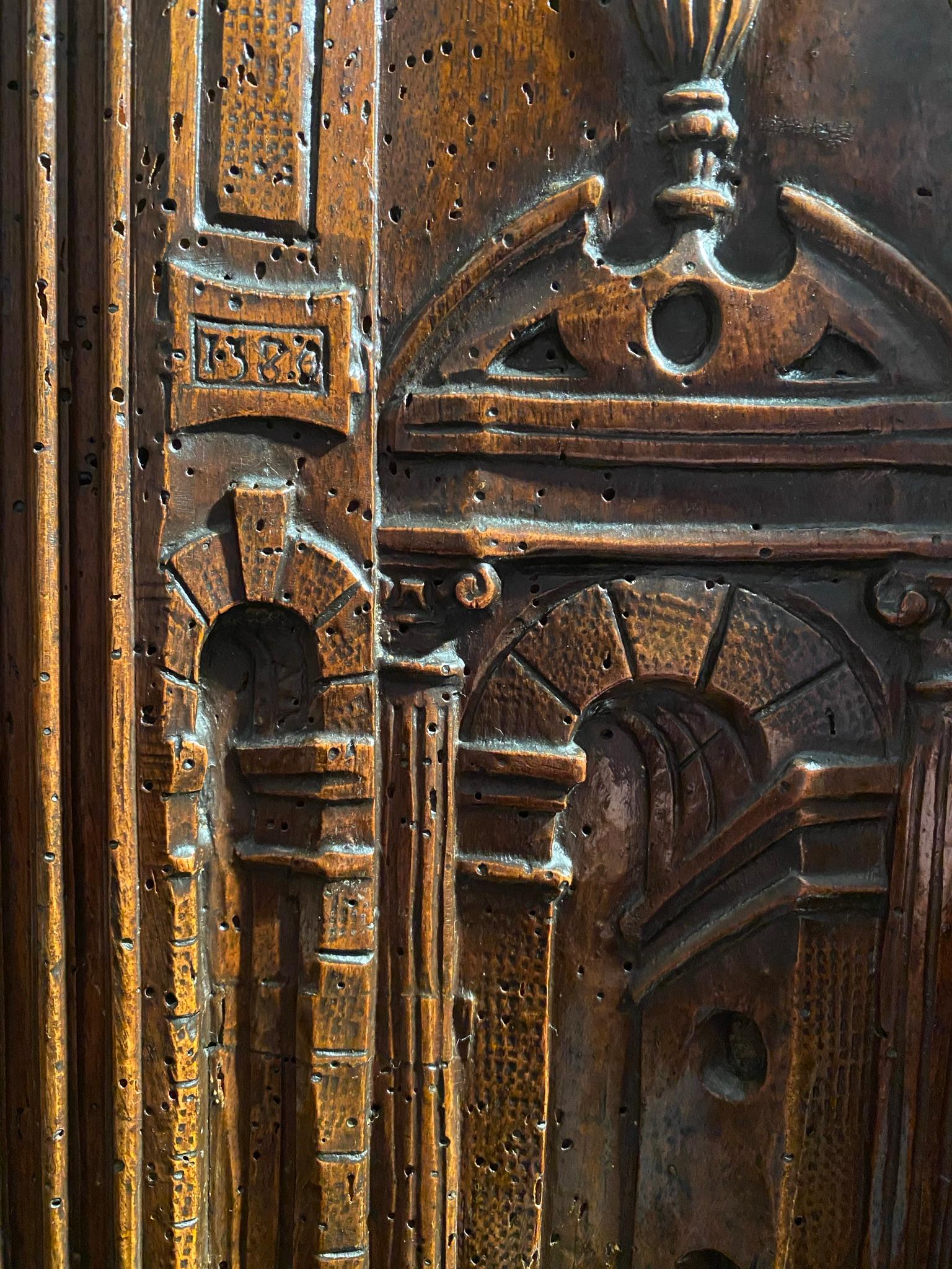 elaborate renaissance cupboard for nice dishes
