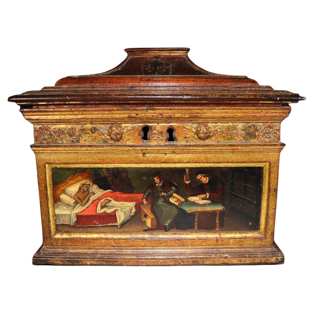 Important Renaissance Medical Box Spanish or Italian Workshop, Around 1550 For Sale