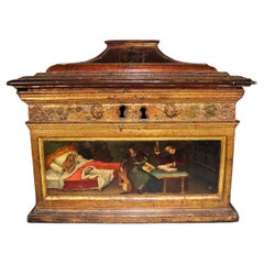 Important Renaissance Medical Box Spanish or Italian Workshop, Around 1550