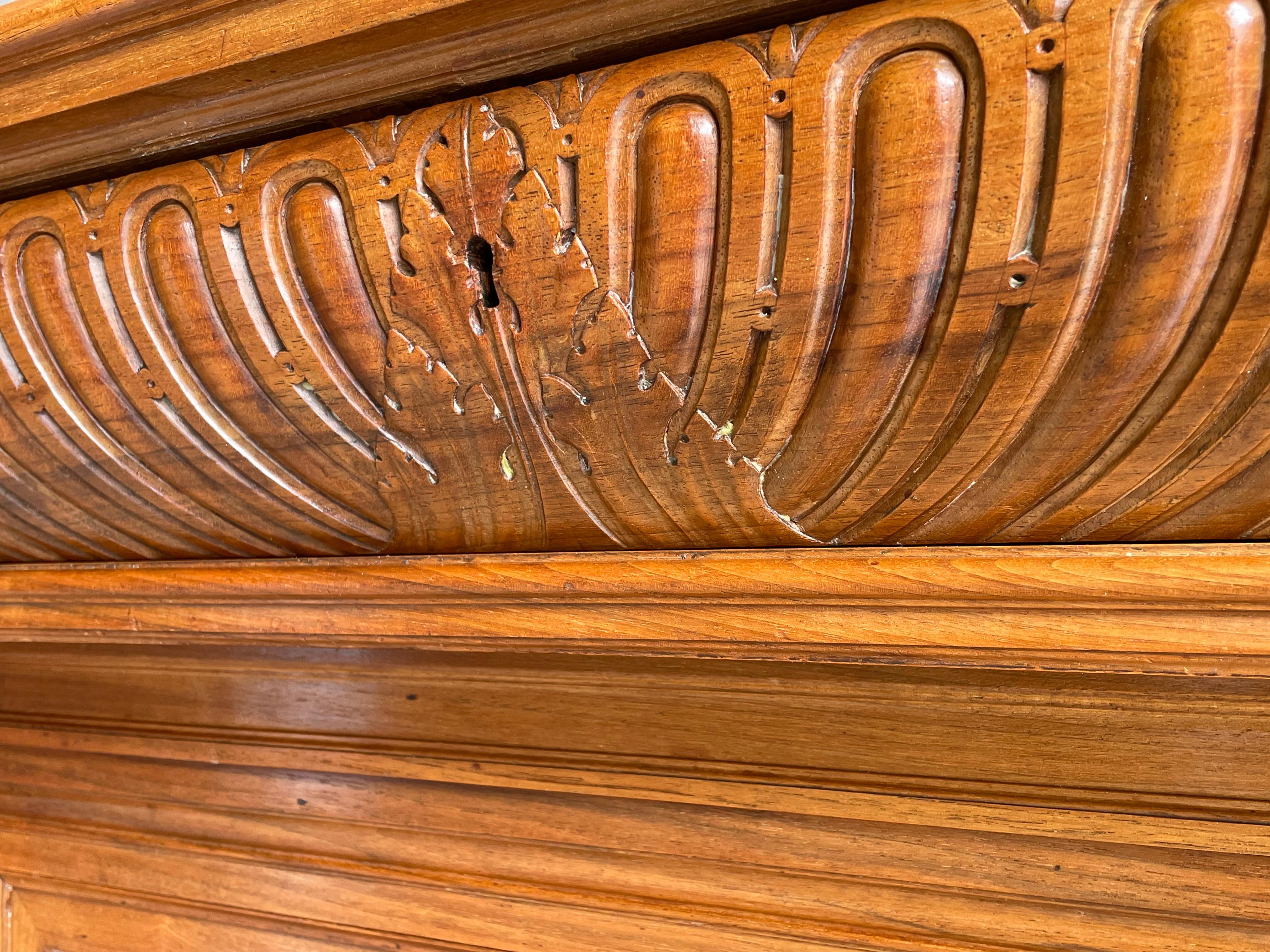 Brass Important Renaissance Revival Hand Carved Nutwood Sideboard H.P. Mutters & Zoon For Sale