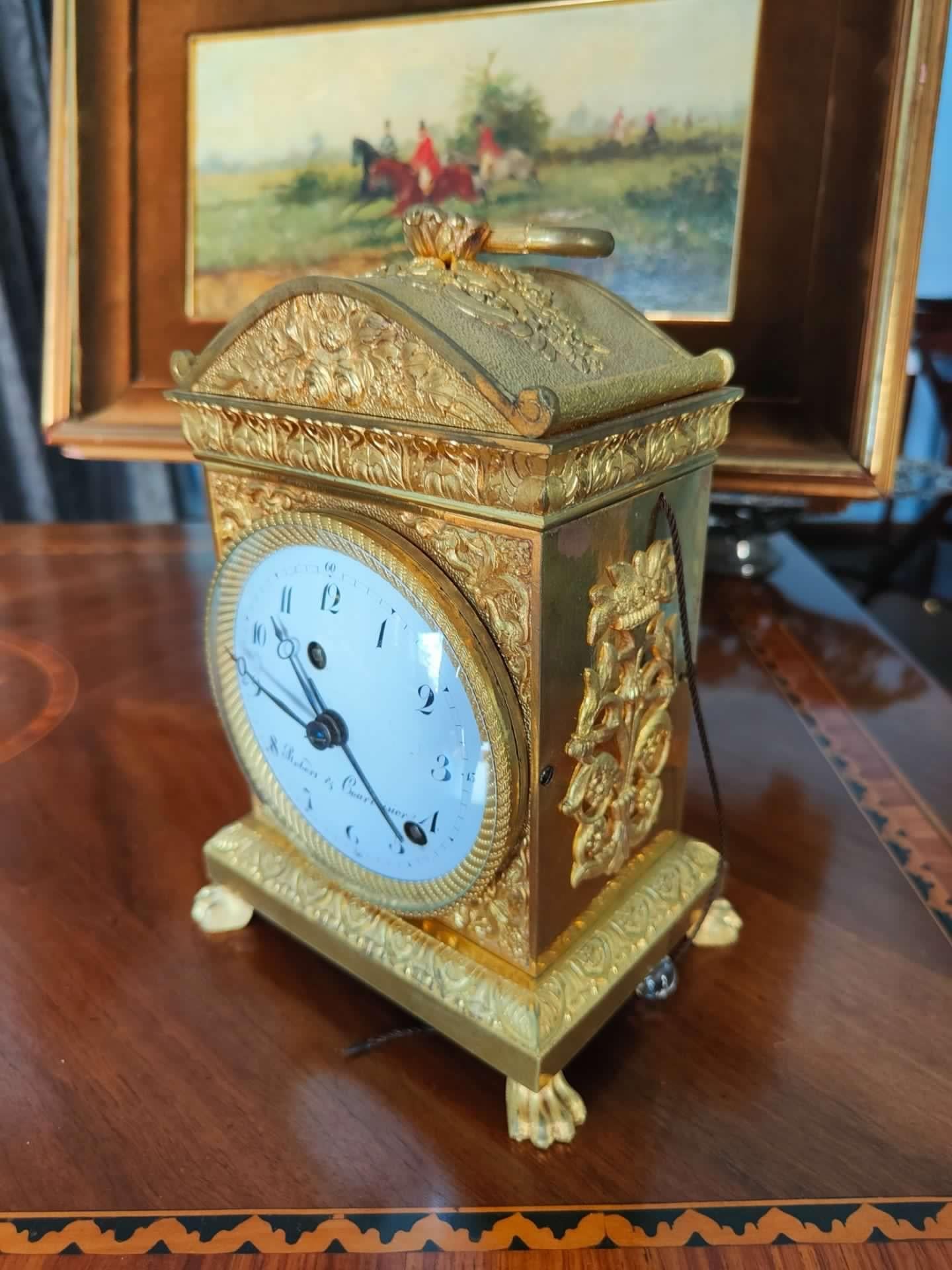 Early 19th Century Important Robert & Courvoisier clock For Sale