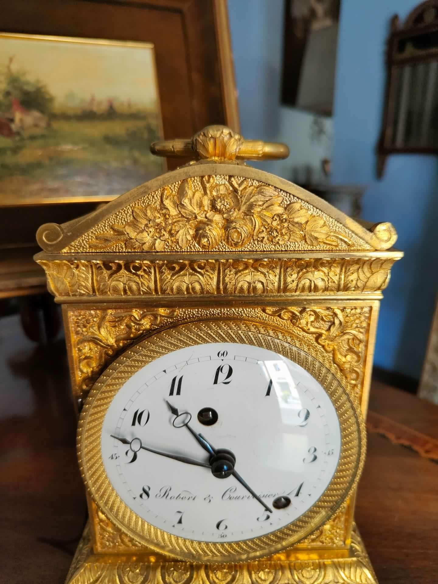 Bronze Important Robert & Courvoisier clock For Sale