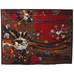 Important Robert Wogensky Aubusson Tapestry "Serpent d'Etoile", France, 1965