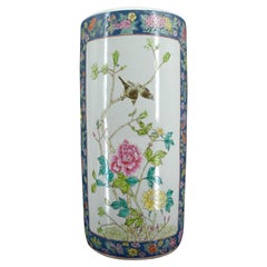 Important vase à roulettes, porte-parapluie/canne, Chine, Quing, début du 20e siècle
