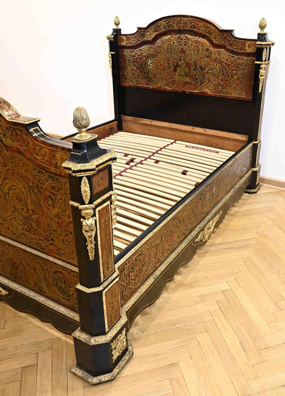 Important Royal Bed Boulle Napoleon III 1870/80 France 9