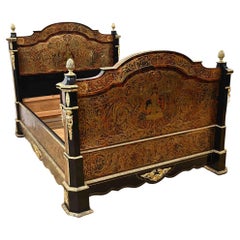 Important Royal Bed Boulle Napoleon III 1870/80 France