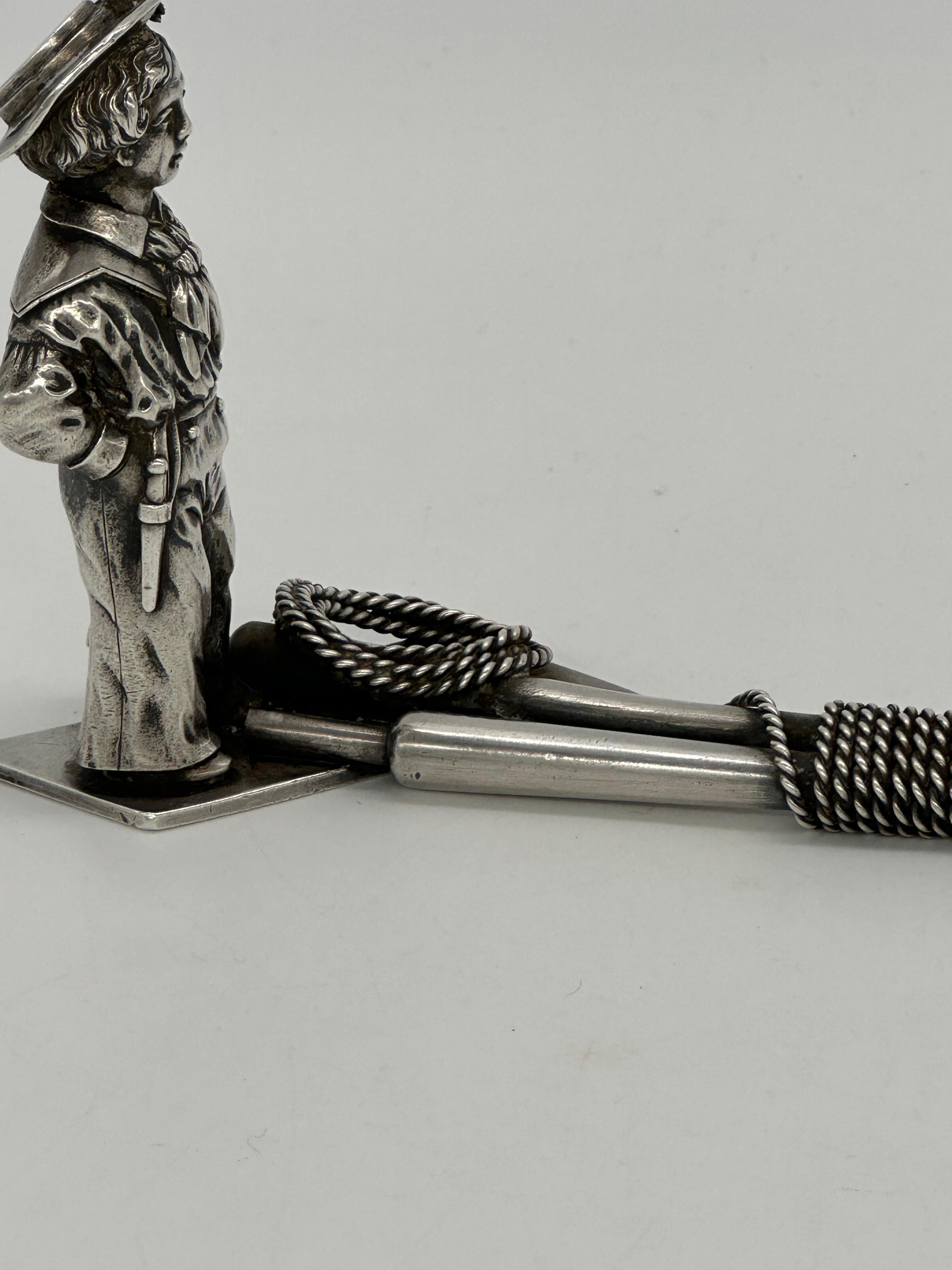 19th Century Important Russian silver paper knife, Edward VII as a child, English royalty For Sale