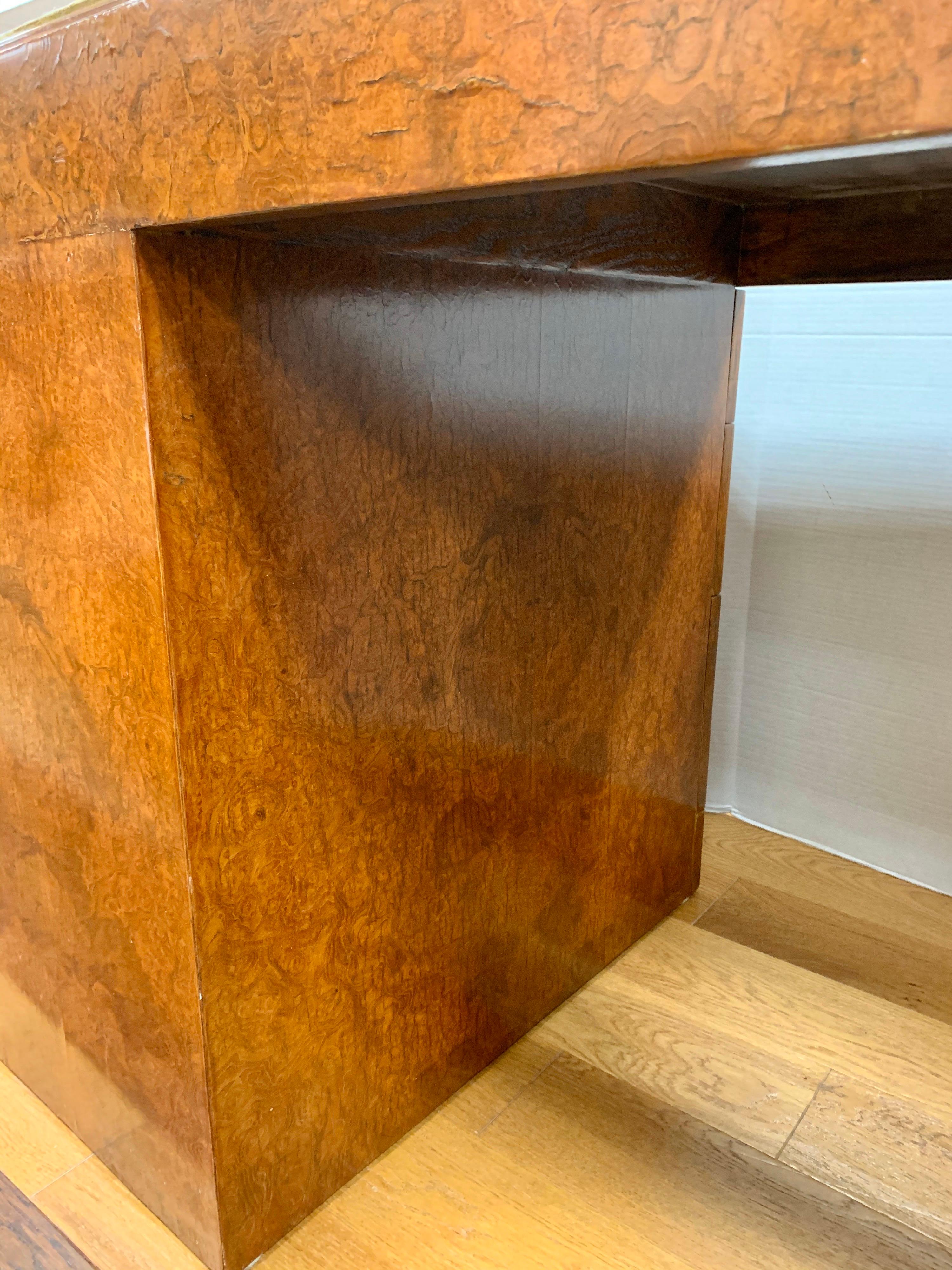 Important Samuel Marx Art Deco Burled Oak Writing Desk 6