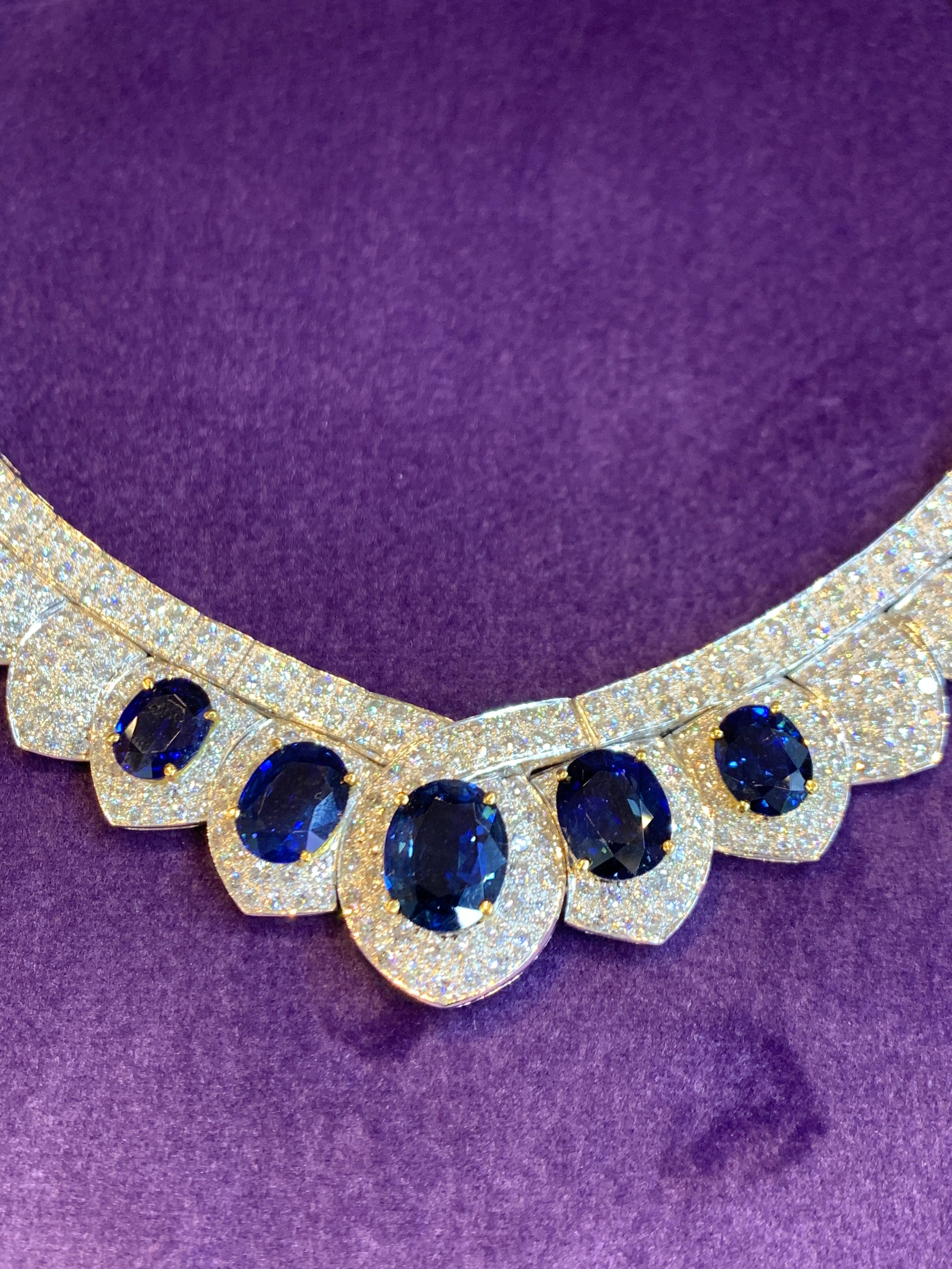 sapphire and diamond necklaces