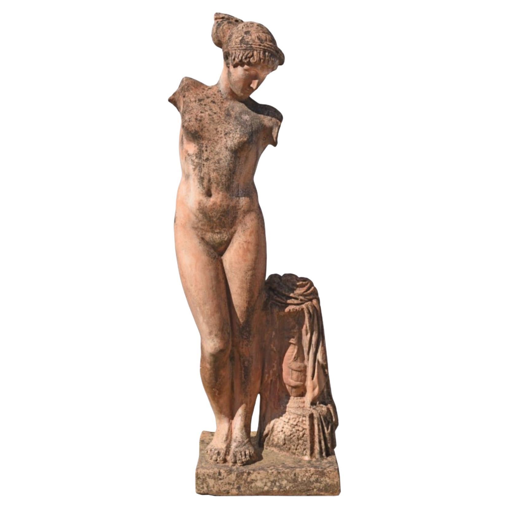 Important Sculpture "Esquiline Venus" Terracotta Late 19th Century For Sale