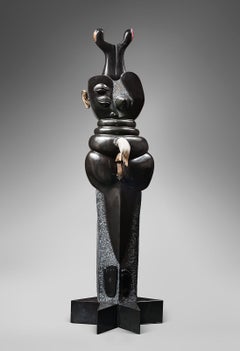 Importante scultura "Osiride eterno" di Yoshiko Miyashita