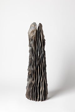 Important Sculpture in Black Glazed Stoneware, Jean-Pierre Bonardot, 2022
