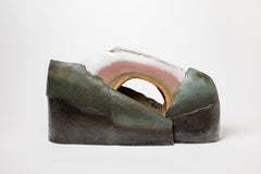 Importante sculpture en grès émaillé de Philippe Lambercy, vers 1980-1990.