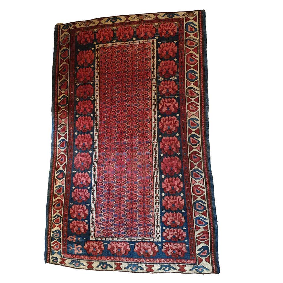 Late 19th Century Russian Pile Rug For Sale at 1stDibs
