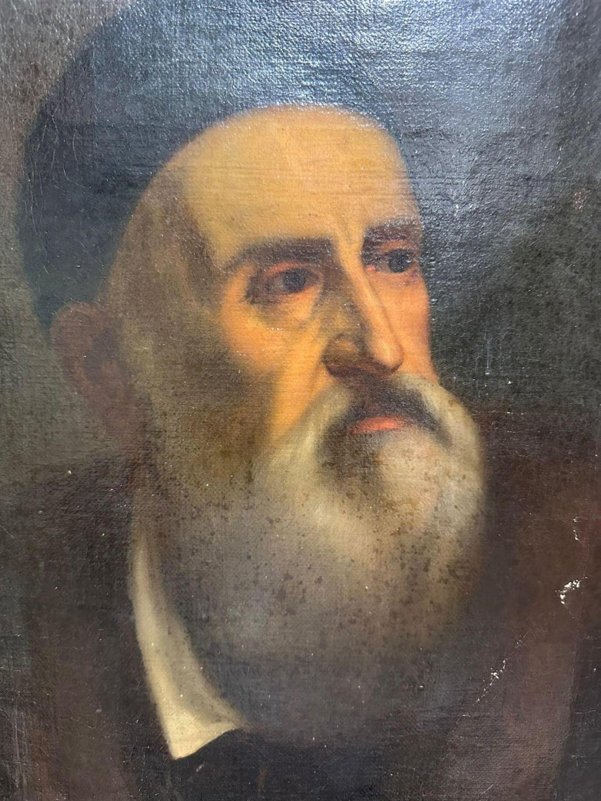 italien Important autoportrait de l'artiste Tiziano Vecellio du 17ème siècle Renaissance