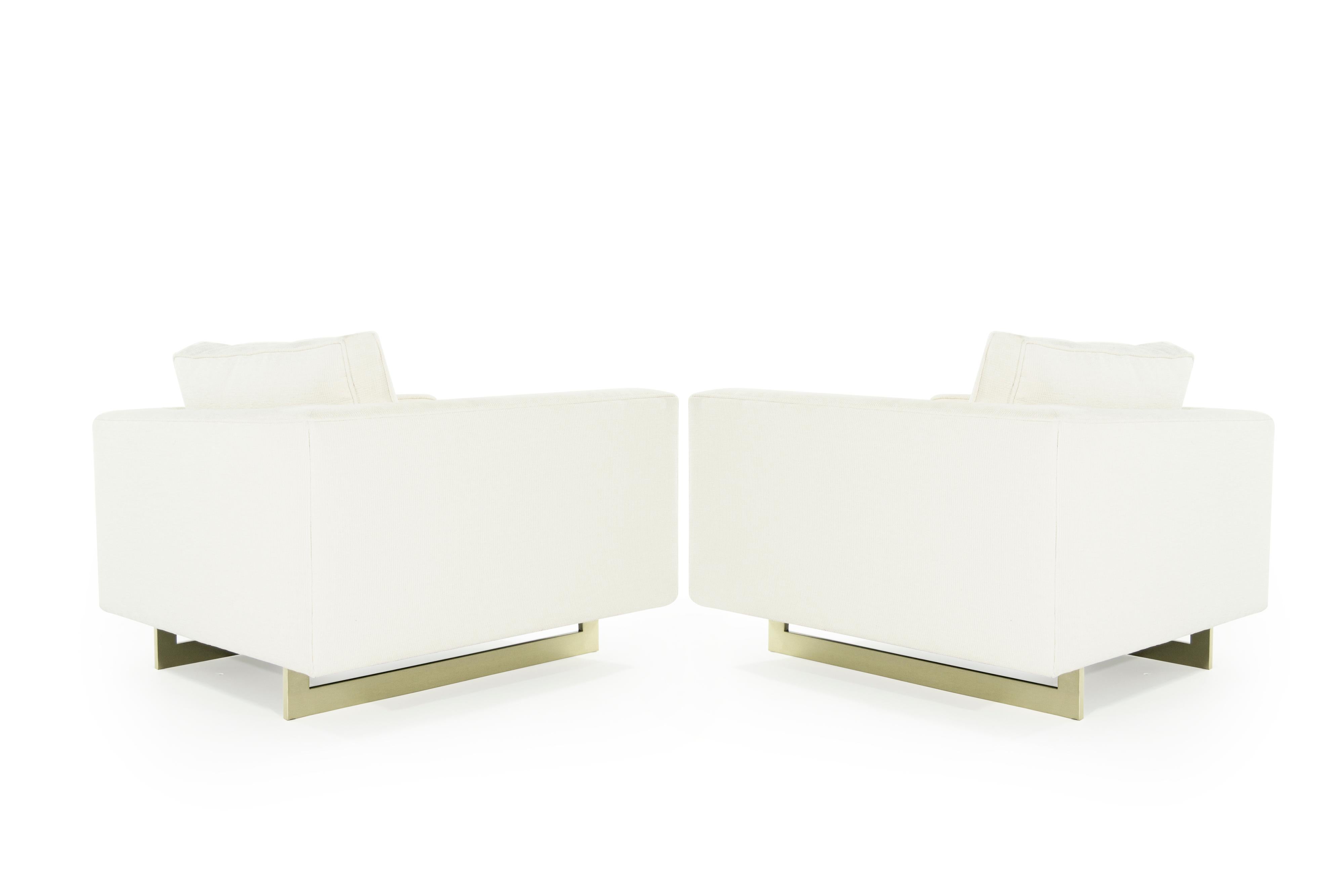 Brass Important Series 65 Sofa and Lounge Chairs Set by Jens Risom, circa 1960s