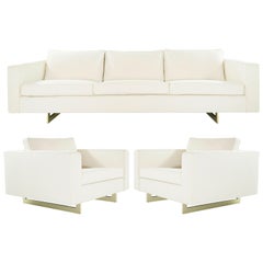 Important Series 65 Sofa and Lounge Chairs Set by Jens Risom, circa 1960s